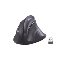 Mouse Inalámbrico en Angulo Vertical | 2.4G & Bluetooth | Conecta 3 dispositivos Simultáneamente | 4 Niveles de DPI |  Clic Silencioso | 5 botones Silenciosos | Soporta Win, Mac, Linux & Chrome.