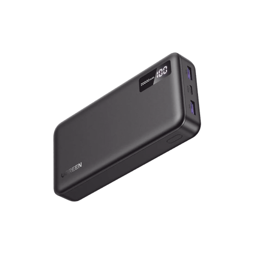 Power Bank 20000mAh | 22.5W | 1 USB-C | 2 USB-A | PD3.0 | QC4.0/3.0/2.0 | FPC | AFC | SPC | PPS | Carga 3 veces más Rápido | Protección Integrada| Material Ignifugo | UL94 V-0 | Pantalla Inteligente | Aprobado por Aerolíneas.