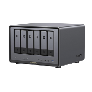 NASync DXP6800 Pro | SO UGOS Pro | Intel® i5 1235u 10-Core™ | 6-Bahias (SATA) Hasta 144TB | 2* M.2 SSD Hasta 16TB | 8GB DDR5 (Exp. a 64GB) | 2 Thunderbolt™4 | 2*10GbE | 1*USB3.2 Gen2 | 2*USB 2.0 | 2*USB 3.2Gen2 | HDMI 2.1 8K | SD 4.0