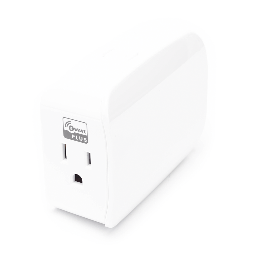 (ZWAVE) Plug-In On/off, señal inalambrica Z-WAVE para Tomacorriente convencional, compatible con HUB HC7, C8, panel L5210, L7000, Total Connect y Alarm.com