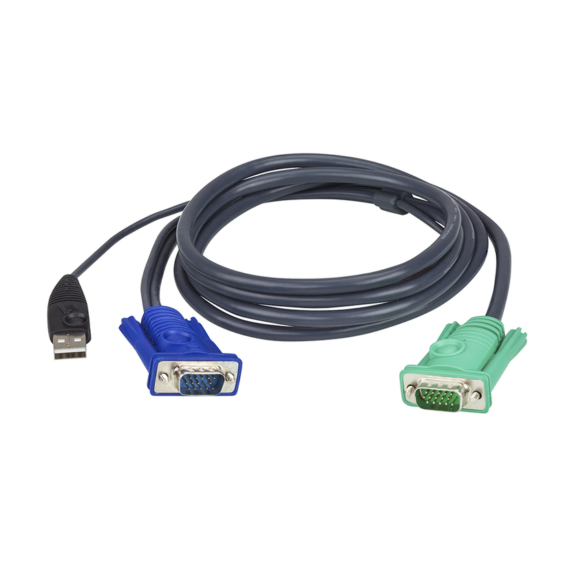 Cable KVM | USB con SPHD | 3 en 1 | De 1.8 m
