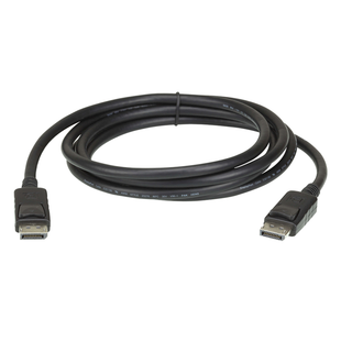Cable DisplayPort | Longitud 2m | Alta definición | Hasta 8K | HDR Dinámico | 32 canales de audio digital | Pestañas de seguridad con botón de liberación