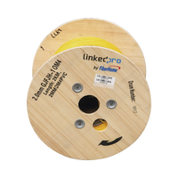 Fibra Óptica Multimodo OM4, 2 mm, Simplex, Tight Buffer, 900 micras, Color Amarillo, Precio Por Metro, (Hasta 2000 Metros en un Solo Tramo de Cable)