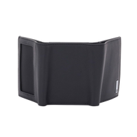 Cartera Athens Negra de Piel con Compartimento de Micromalla para ID. Doblable en 3 Partes con Divisor de Billetes. Pocket Wallet