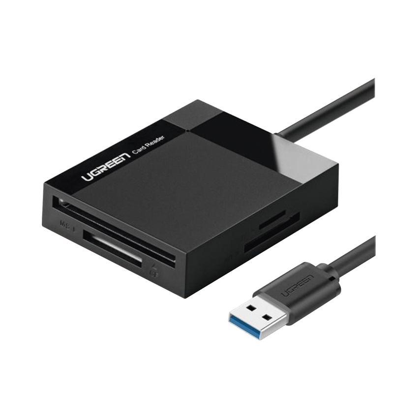 Lector de Tarjetas USB-A 3.0  a CompactFlash (CF)/ MemoryStick (MS)/ TransFlash (TF)/ SecureDigital (SD) | 4 en 1 | 5Gbps | Hasta 2TB | Soporta Windows/Mac OS/Linux/Android | Lectura de tarjetas simultánea | Cable de 15cm.