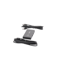 Conmutador USB para Compartir 4 Puertos USB 3.0 a 2 PC ́s | Cambio Mediante Botón | Incluye Dos Cables USB de 1.5 m | ABS | Permite que 2 Usuarios Compartan 4 Dispositivos Periféricos USB3.0, como una impresora, un escáner, etc.