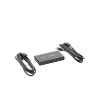 Conmutador USB para Compartir 4 Puertos USB 3.0 a 2 PC ́s | Cambio Mediante Botón | Incluye Dos Cables USB de 1.5 m | ABS | Permite que 2 Usuarios Compartan 4 Dispositivos Periféricos USB3.0, como una impresora, un escáner, etc.