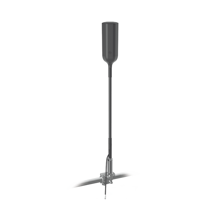 Antena Omnidireccional para Amplificador o Modem 4G/3G | Con montaje para espejo de Tractocamión | Rangos de frecuencia 700-900 MHz, 1710-2270 MHz | Ganancia Máxima 4.3 dBi.