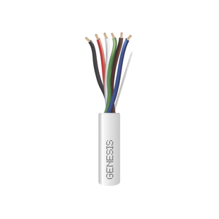 Carrete de 305 Metros / Cable de Cobre / 6 x 18 AWG  / Plenum / Para Interior / Color Blanco / Para Aplicaciones de Alarmas de Intrusión/Control de Acceso/ Automatización / Interfonos y Tv Porteros