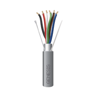 Bobina de 305 Metros de Cable  6 x 22 AWG / Blindado / Plenum de Color Gris / Aplicaciones de Audio, Seguridad y Control