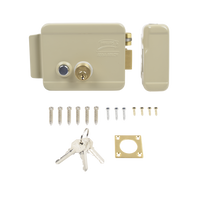 Cerradura Eléctrica / Incluye Llave / Derecha/ Con Botón integrado /Exterior