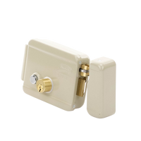 Cerradura Eléctrica / Incluye Llave / Derecha/ Con Botón integrado /Exterior