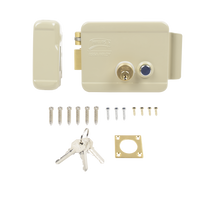 Cerradura Eléctrica / Incluye Llave /Con Botón integrado / Izquierda / Exterior