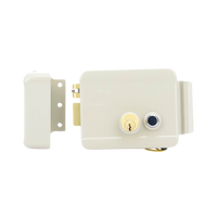 Cerradura Eléctrica / Incluye Llave /Con Botón integrado / Izquierda / Exterior