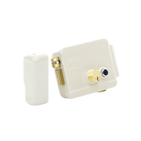 Cerradura Eléctrica / Incluye Llave /Con Botón integrado / Izquierda / Exterior