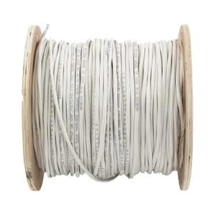 Carrete de 152 Metros (500 Pies) de Cable / 2 x 16 AWG / Blindado / Plenum / Color Blanco / Para Aplicaciones de Audio, Seguridad y Control