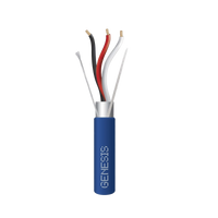 Bobina de 305 Metros de Cable 3 x 18 AWG / BLINDADO / Tipo FPLP, CMP, CL3P / Color Azul / Para Aplicaciones en Sistemas de Seguridad, Audio, Control y otras Aplicaciones