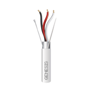 Bobina de 305 Metros de Cable 3 x 18 AWG / BLINDADO / Tipo FPLP, CMP, CL3P / Color Natural / Para Aplicaciones en Sistemas de Seguridad, Audio, Control y otras Aplicaciones