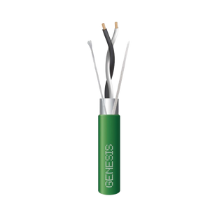 Bobina de 305 Metros / Cable 2 x 22 AWG / Color Verde / Blindado / Plenum / Trenzado para Aplicaciones de Transmisión de Datos a Alta Velocidad para Automatización, EIA-485, BACnet y otros Sistemas de Comunicación