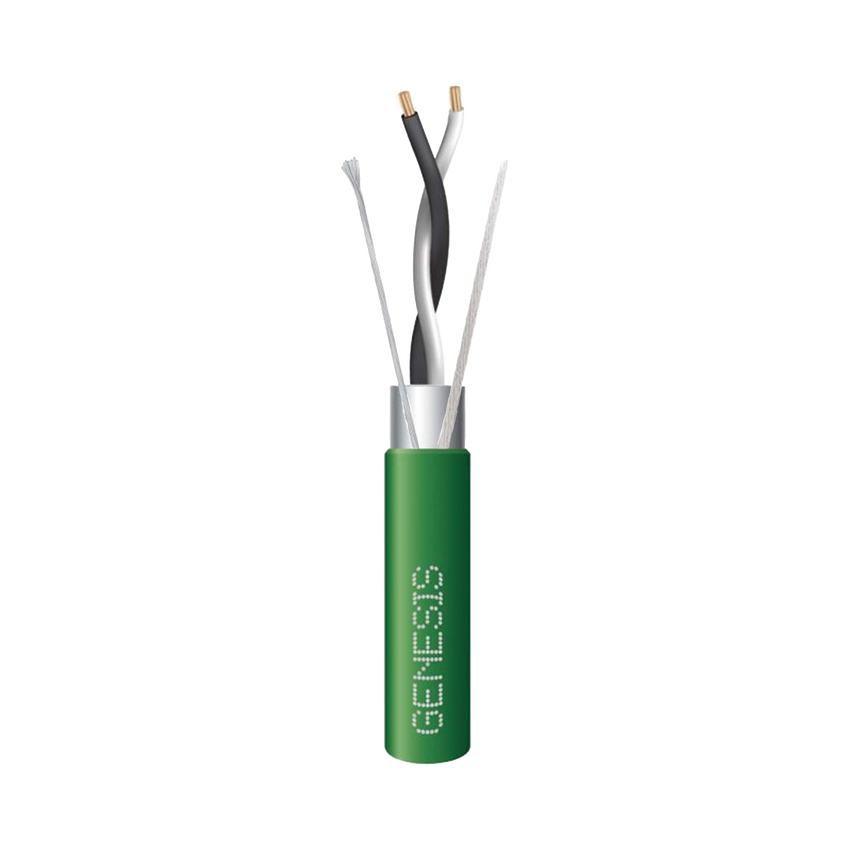 Bobina de 305 Metros / Cable 2 x 22 AWG / Color Verde / Blindado / Plenum / Trenzado para Aplicaciones de Transmisión de Datos a Alta Velocidad para Automatización, EIA-485, BACnet y otros Sistemas de Comunicación