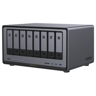 NAS UGREEN NASync DXP8800 Plus / Intel Core i5-1235U 10 Núcleos / 8 Bahías SATA + 2 M.2 NVMe / 2 Puertos 10GbE / Thunderbolt 4 / HDMI 8K / DDR5 Expandible 64GB / PCIe 4.0 x4