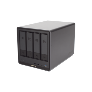 NAS UGREEN NASync DXP4800 Plus / Procesador Intel Pentium Gold 8505 5 Núcleos / 4 Bahías SATA + 2 M.2 NVMe PCIe 4.0 / 8GB DDR5 Expandible a 64GB / 10GbE + 2.5GbE / USB 3.2 Gen 2 Tipo C / HDMI 4K / Sistema Almacenamiento Conectado Red