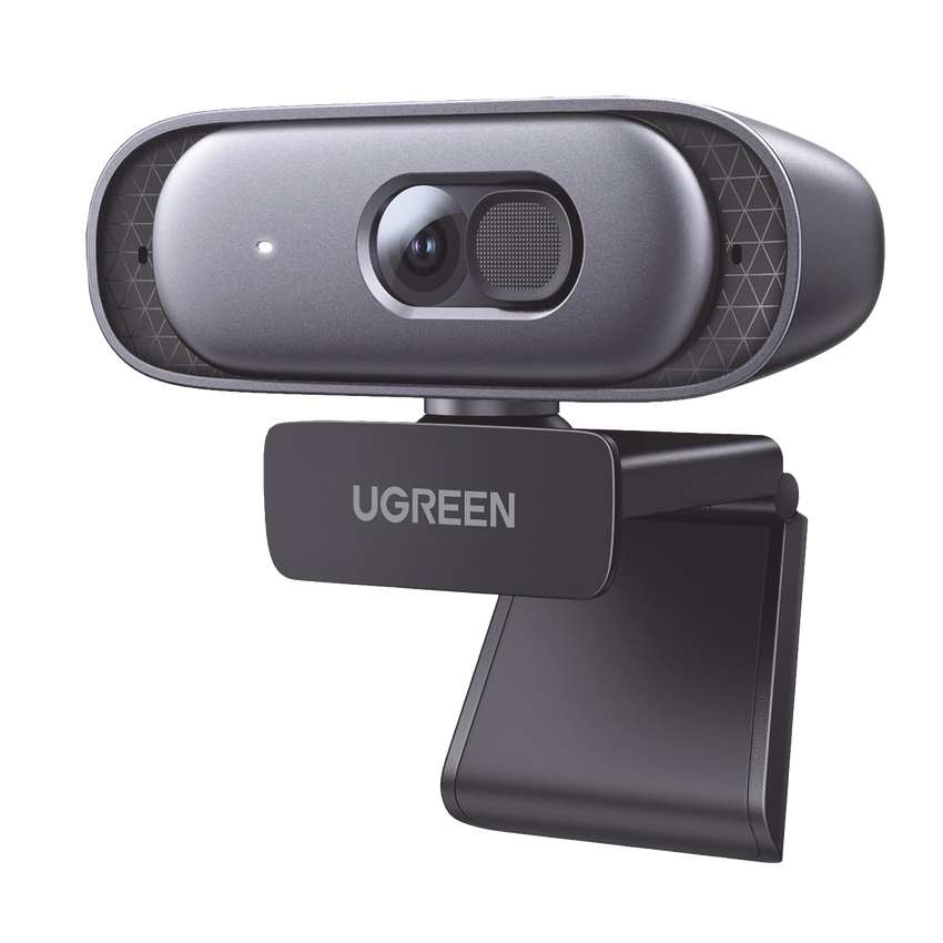 Cámara Web 2K con Micrófono Integrado | Cancelación de Ruido | Corrección de Luz Automática | Vista Amplia de 91° | Rotación Flexible de 360° | Cubierta de privacidad | Incluye Cable USB de 2M.