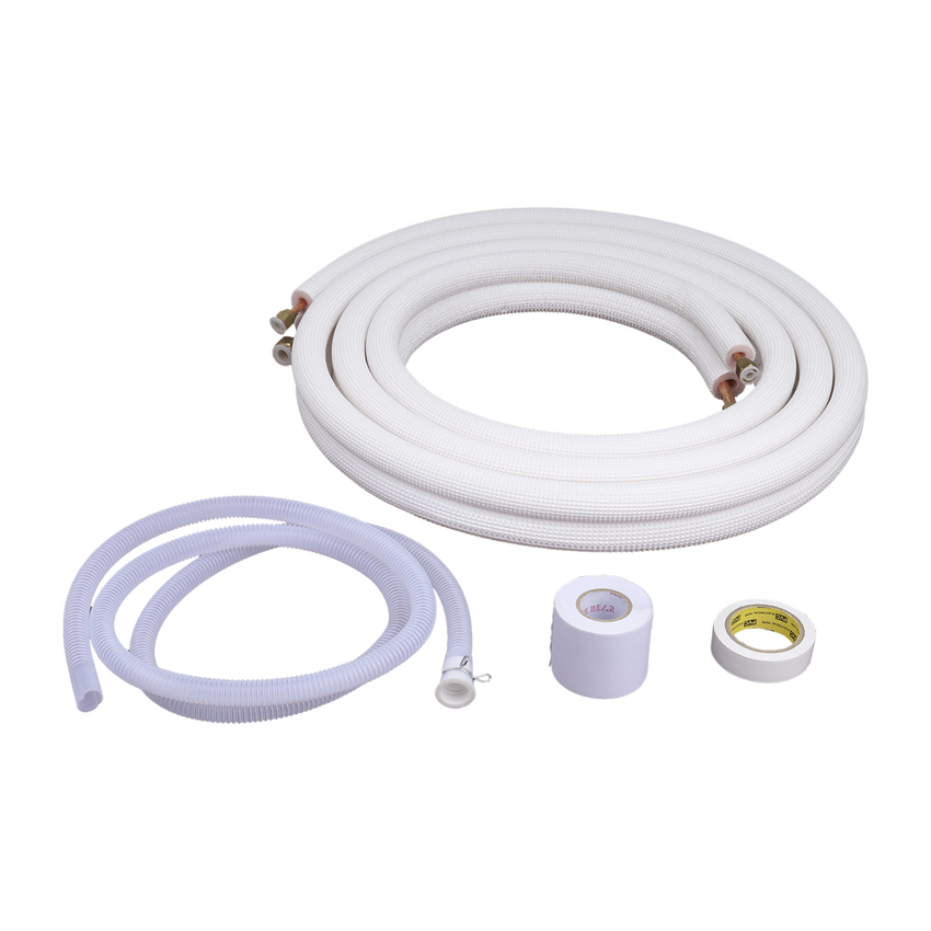 Kit de tubería / 1 / 4"  y 5 / 8 " / Capacidad para minisplit AUFIT / 2 a 3 Toneladas / Cinta aislante / Accesorios / Longitud de 4 metros