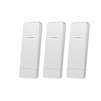 Paquete de 3 Puntos de Acceso C1N Super Wi-Fi, PTP y PTMP en 2.4 GHz , Con Antenas Integradas Sectorial de 70°, Alta Sensibilidad, Hasta 300 m a un Smartphone, Antena de 10 dBi, Soporta Fichas-Vouchers. Administración en Nube Gratis con INSIGHT
