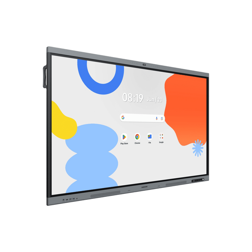 Pantalla Interactiva WAFX-P Series 65" 4K UHD / Android 15 EDLA / Octa-core CPU / 48MP Cámara Integrada / 8 Micrófonos Far-Field / 50 Puntos Touch IR / Wi-Fi 6 / 16GB RAM / 128GB Almacenamiento / Bocina 20W