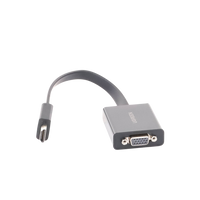 Adaptador HDMI a VGA / Resoluci�n 1080P / Audio 3.5mm / Con Puerto Micro USB para Alimentaci�n / Plug & Play / No Requiere Controlador / ABS / Flexible y Duradero