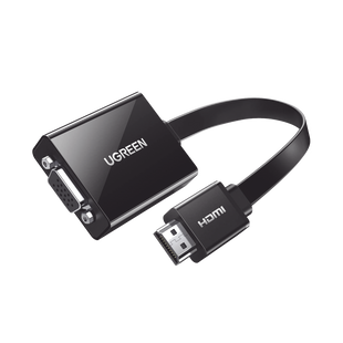 Adaptador HDMI a VGA / Resoluci�n 1080P / Audio 3.5mm / Con Puerto Micro USB para Alimentaci�n / Plug & Play / No Requiere Controlador / ABS / Flexible y Duradero