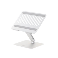 Soporte de Aluminio para Laptop | Ajustable 180° | Soporta Laptops de 10 a 17.3''| Capacidad de Carga 5Kg | Excelente Estabilidad | Diseño Para Alta Disipación de Calor | Altura y Angulo Ajustable | Plegable y Portátil.