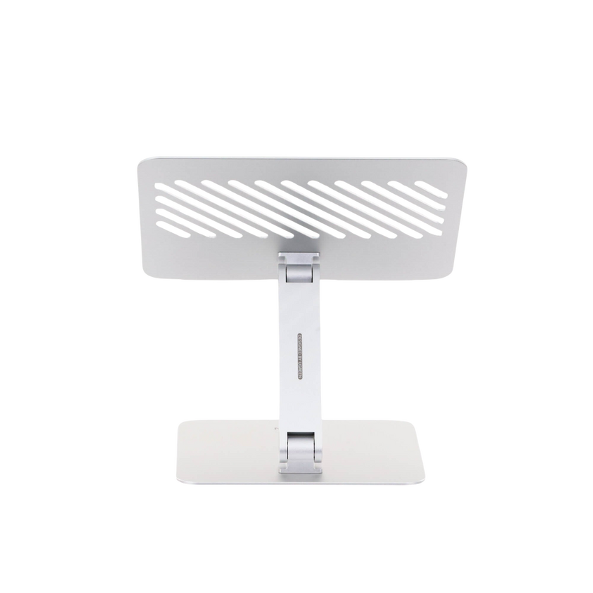 Soporte de Aluminio para Laptop | Ajustable 180° | Soporta Laptops de 10 a 17.3''| Capacidad de Carga 5Kg | Excelente Estabilidad | Diseño Para Alta Disipación de Calor | Altura y Angulo Ajustable | Plegable y Portátil.