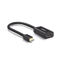 Convertidor Mini Display Port a HDMI / 4K@30Hz / Thunderbolt / Blindaje interno múltiple /  Carcasa ABS / Longitud de 25 cm