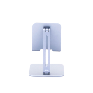 Soporte de Aluminio para IPad & Tablet | Plegable |Angulo Ajustable de 180° y 270° | Base Antideslizante | Protección  de Silicona | Amplia Compatibilidad con dispositivos de 7.9'' a 12.9'' | Aluminio Solido | Color Gris