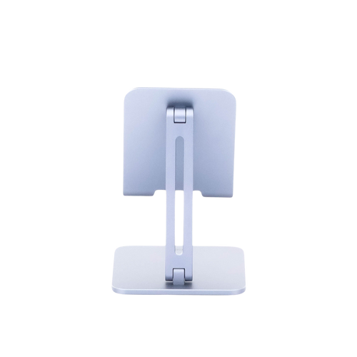 Soporte de Aluminio para IPad & Tablet | Plegable |Angulo Ajustable de 180° y 270° | Base Antideslizante | Protección  de Silicona | Amplia Compatibilidad con dispositivos de 7.9'' a 12.9'' | Aluminio Solido | Color Gris