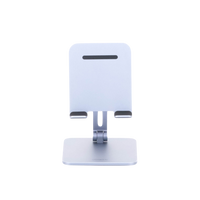 Soporte de Aluminio para IPad & Tablet | Plegable |Angulo Ajustable de 180° y 270° | Base Antideslizante | Protección  de Silicona | Amplia Compatibilidad con dispositivos de 7.9'' a 12.9'' | Aluminio Solido | Color Gris