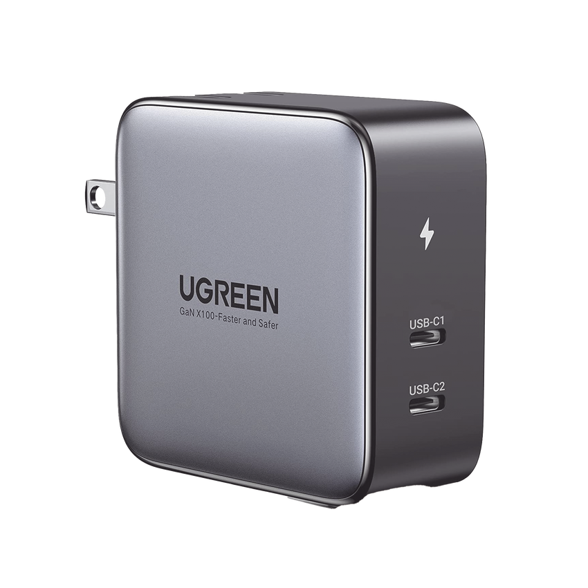 Cargador de 100W serie Nexode / 2 Puertos USB-C de Carga Rápida /Tecnología GaN II +SIC / Power Delivery 3.0 / Quick Charge 4.0 / Chip Confiable y Carga Inteligente / Distribución Inteligente de Energía  / Mayor Eficiencia Ener