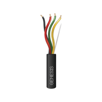 Carrete de Cable de 305 Metros (1000 Pies) / 4 x 14 AWG / Cable Direct Burial / Color Negro / Para Uso en Intemperie / Uso en Aplicaciones en Sistemas de Detección de Incendio y Sistemas de Evacuación