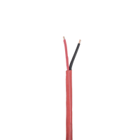 Bobina de 305 Metros (1000 Pies) de Alambre / 2 x 18 AWG / Riser / Tipo FPLR-CL3R, FT4 / Color Rojo / Para Aplicaciones en Sistemas de Detección de Incendio y Sistemas de Evacuación