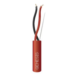 Bobina de 305 Metros (1000 Pies) de Alambre / 2 x 18 AWG / Riser / Tipo FPLR-CL3R, FT4 / Color Rojo / Para Aplicaciones en Sistemas de Detección de Incendio y Sistemas de Evacuación