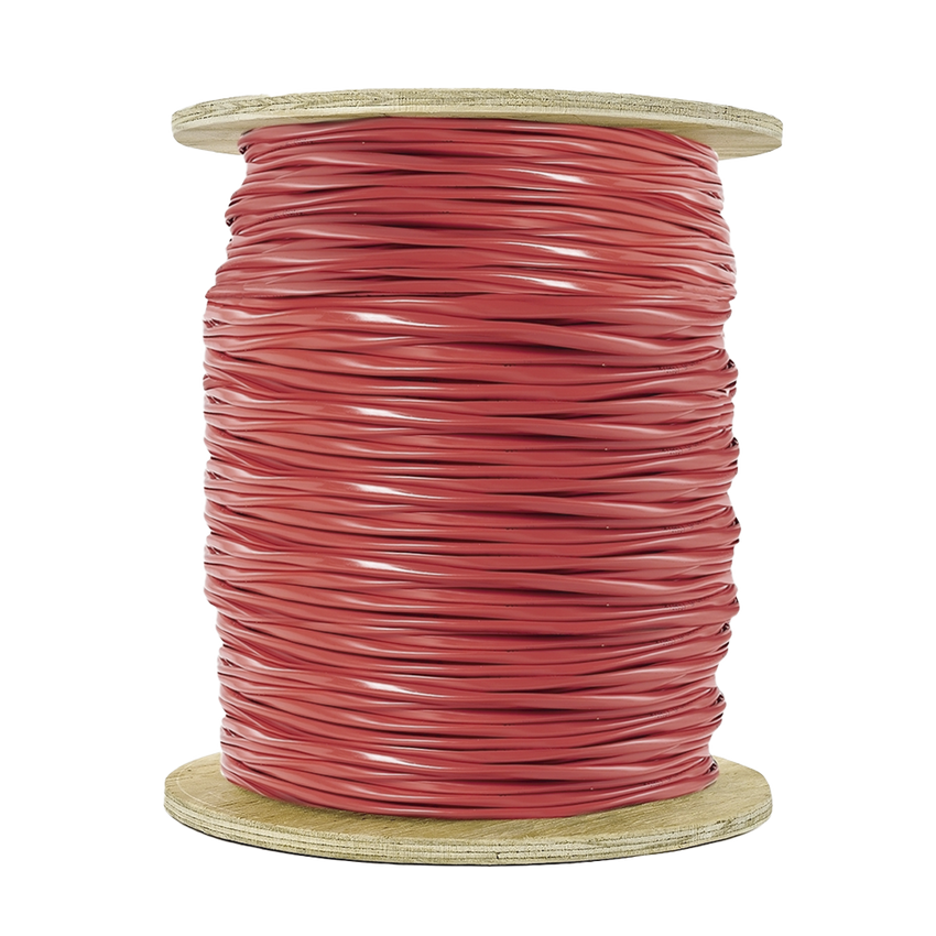 Carrete de Alambre 305 Metros (1000 Pies) / 4 x 16 AWG / Riser / Color Rojo / Tipo FPLR, CL3R, (UL) FT4 / Para Aplicaciones en Sistemas de Detección de Incendio y Sistemas de Evacuación
