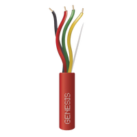 Carrete de Alambre 305 Metros (1000 Pies) / 4 x 16 AWG / Riser / Color Rojo / Tipo FPLR, CL3R, (UL) FT4 / Para Aplicaciones en Sistemas de Detección de Incendio y Sistemas de Evacuación