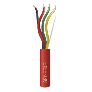 Carrete de Alambre 305 Metros / 4 x 16 AWG / Riser / Color Rojo / Tipo FPLR, CL3R, (UL) FT4 / Para Aplicaciones  en Sistemas de Detección de Incendio y Sistemas de Evacuación.