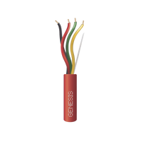 Carrete de 305 Metros de Alambre / 4 x 14 AWG / Riser / Tipo FPLR-CL3R / Resistente al Fuego / Color Rojo / Para Sistemas Contra Incendio o Sistemas de Evacuación
