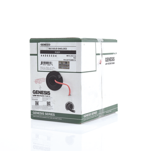 Bobina de 152 Metros (500 Pies) de Alambre / 2 x 16 AWG / Riser / Blindado / Tipo FPLR / Color Rojo / Para Aplicaciones en Sistemas de Detección de Incendio y Sistemas de Evacuación