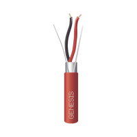 Bobina de 152 Metros de Alambre / 2 x 16 AWG / Riser / BLINDADO / Tipo FPLR / Color Rojo / Para Aplicaciones en Sistemas de Detección de Incendio y Sistemas de Evacuación