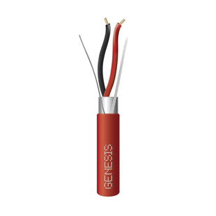 Carrete de 305 Metros de Alambre / 2 x 14 AWG / Riser / BLINDADO / Tipo FPLR / Color Rojo / Para Aplicaciones en Sistemas de Detección de Incendio y Sistemas de Evacuación
