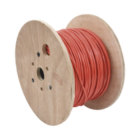 Carrete de 152 Metros (500 Pies) de Alambre / 2 x 14 AWG / Riser / BLINDADO / Tipo FPLR / Color Rojo / Para Aplicaciones en Sistemas de Detección de Incendio y Sistemas de Evacuación